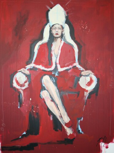 DIE PÄPSTIN by Petra Kaindel, Painting for Sale on Singulart