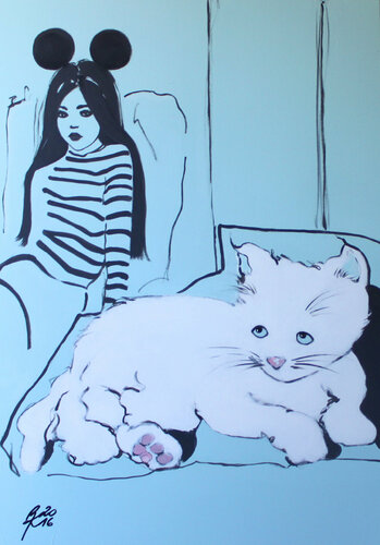 She is mine. Mine! Mine! by Petra Kaindel, 회화 for Sale on Singulart