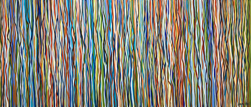 Sixties Soul 168 x 72cm acrylic on canvas George Hall