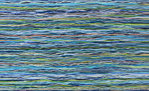 Splash- 152 x 92cm acrylic on canvas van George Hall, Schilderij te koop op Singulart