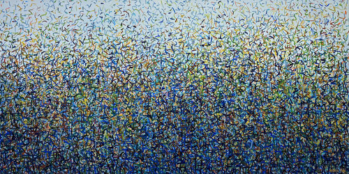 Katoomba Bush Dance 152 x 76cm acrylic on canvas van George Hall, Schilderij te koop op Singulart