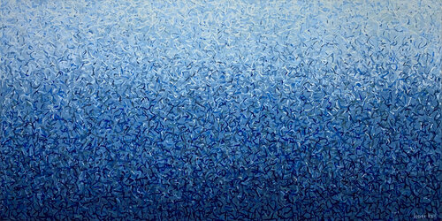 The Deep Dance 152 x 76cm acrylic on canvas van George Hall, Schilderij te koop op Singulart