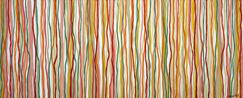 Citrus Yarrabee - 152 x 61cm acrylic on canvas van George Hall, Schilderij te koop op Singulart