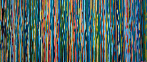 Soulful Funk - 198 x 84cm acrylic on canvas van George Hall, Schilderij te koop op Singulart