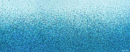 Gunnamatta Water Dance 152 x 61cm acrylic on canvas George Hall
