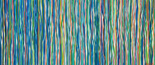 Smooth Funk - 198 x 84cm acrylic on canvas van George Hall, Schilderij te koop op Singulart