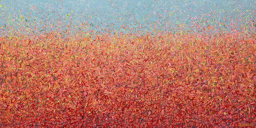 Watarrka Glow 152 x 76cm acrylic on canvas George Hall