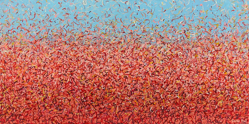 Oondiri Lands 152 x 76cm acrylic on canvas George Hall