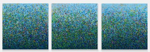 Toorak Gardens tryptich- Limited Edition Prints - 60cm squ x3 di George Hall, Digitale in vendita su Singulart