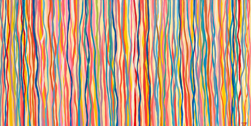 Soul City - 183 x 92cm acrylic on canvas di George Hall, Pittura in vendita su Singulart