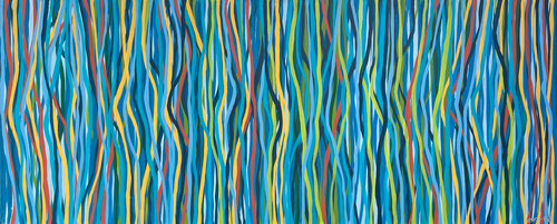 Rio Funk - 152 x 61cm acrylic on canvas di George Hall, Pittura in vendita su Singulart