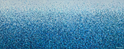 Bronte Water Dance 152 x 61cm acrylic on canvas George Hall