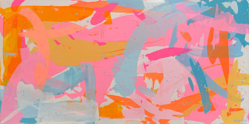 Perception Five 152 x 61cm acrylic on canvas George Hall