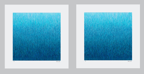 Silent Showers Series - Set of 2 Limited Edition Giclee Print - 84cm each par George Hall, Digital en vente sur Singulart