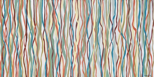 Yarrabee Shine - 152 x 76cm - acrylic on canvas di George Hall, Pittura in vendita su Singulart