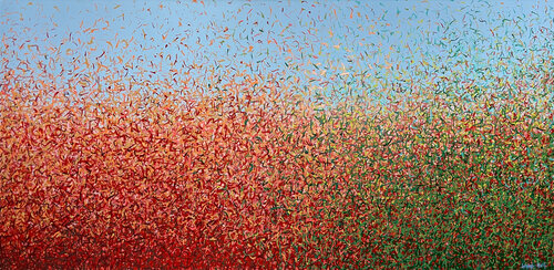 Woolundunga 200 x 97cm acrylic on canvas George Hall