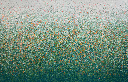 Natures Bush Dance 197 x 126cm acrylic on canvas di George Hall, Pittura in vendita su Singulart