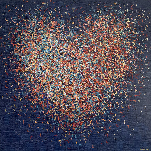 Indigo Nightfall Optimist de George Hall, Pintura a la venta en Singulart