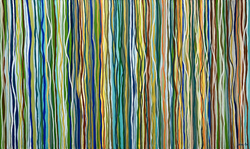 Get Down Funk - 152 x 91cm acrylic on canvas de George Hall, Pintura a la venta en Singulart
