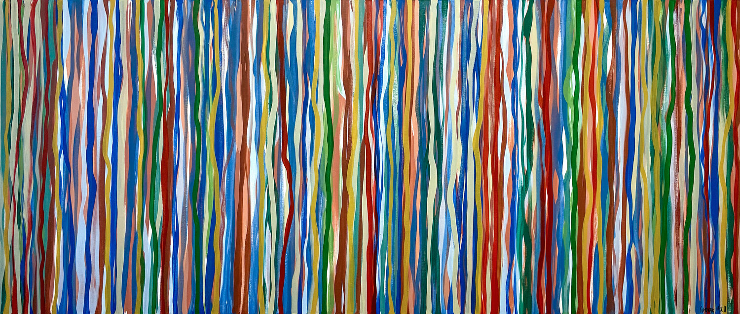 Retro Funk - 198 x 84cm acrylic on canvas George Hall Dipinto originale in vendita