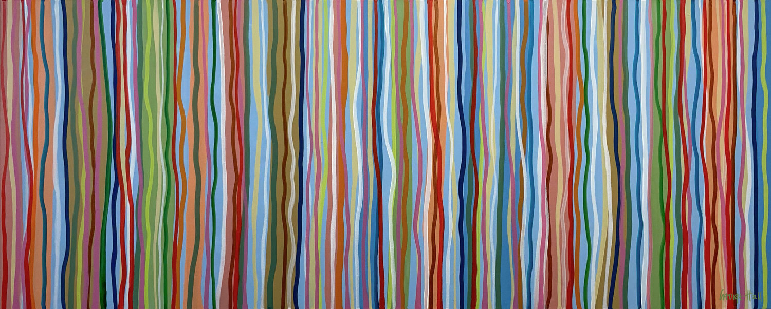 Funky Beat - 152 x 61cm acrylic on canvas George Hall