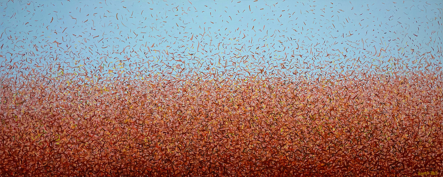 The Watarrka Dance 152 x 76cm acrylic on canvas George Hall