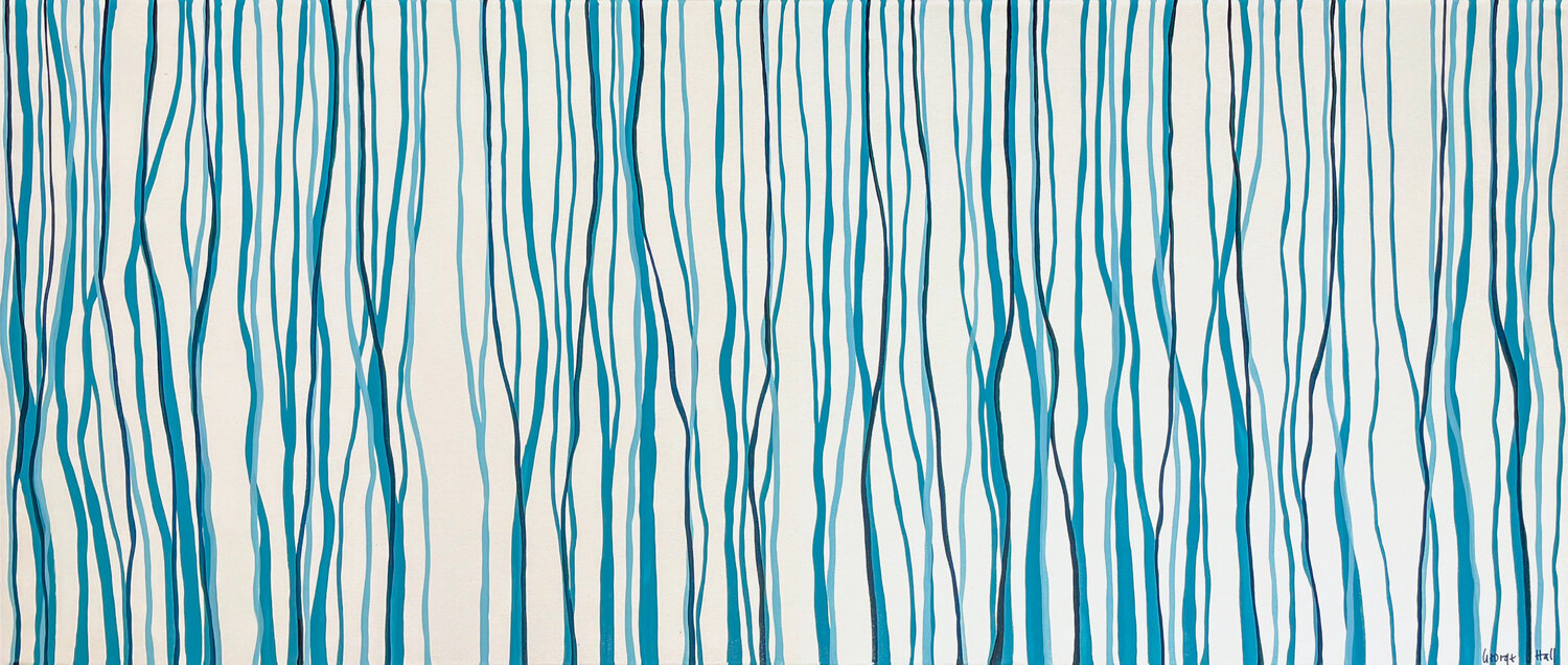 Yarrabee Sky - 198 x 84cm acrylic on canvas George Hall Originalgemälde zu verkaufen