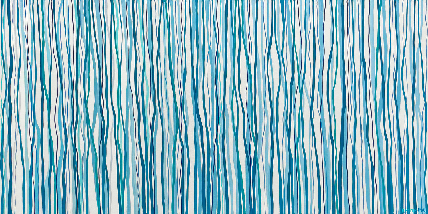 Yarra Sky - 152 x 76cm - acrylic on canvas George Hall