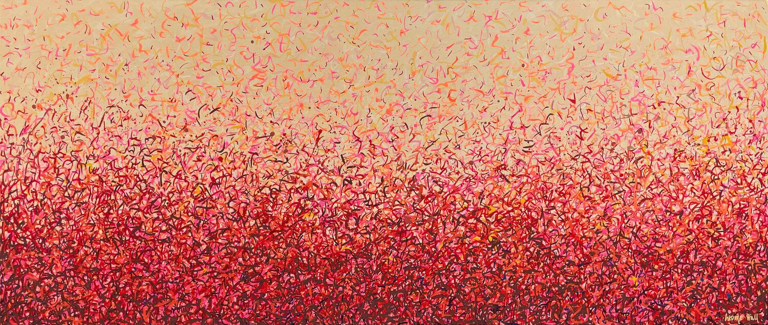 Neon Kata Tjuta- 200 x 85cm acrylic on canvas George Hall Originalgemälde zu verkaufen