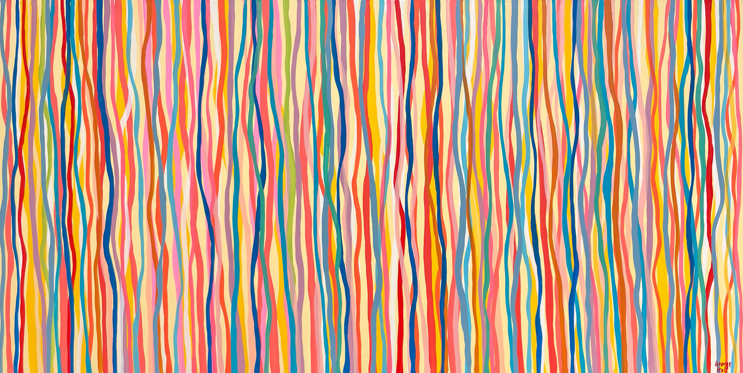 Soul City - 183 x 92cm acrylic on canvas George Hall Dipinto originale in vendita