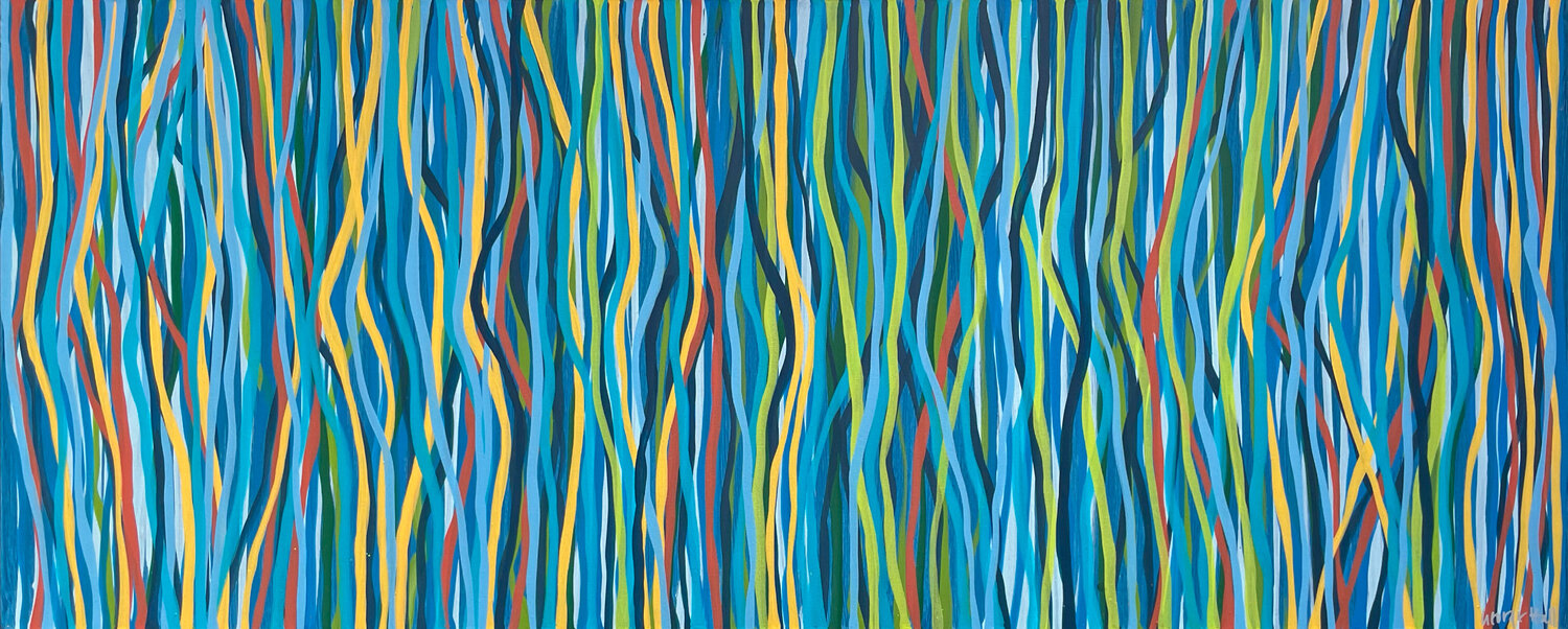 Rio Funk - 152 x 61cm acrylic on canvas George Hall