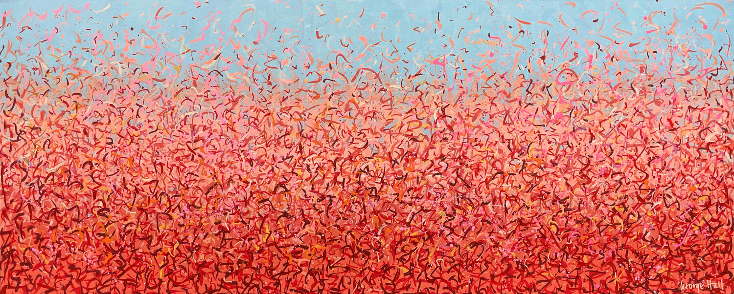 Neon Oondiri 152 x 61cm acrylic on canvas George Hall