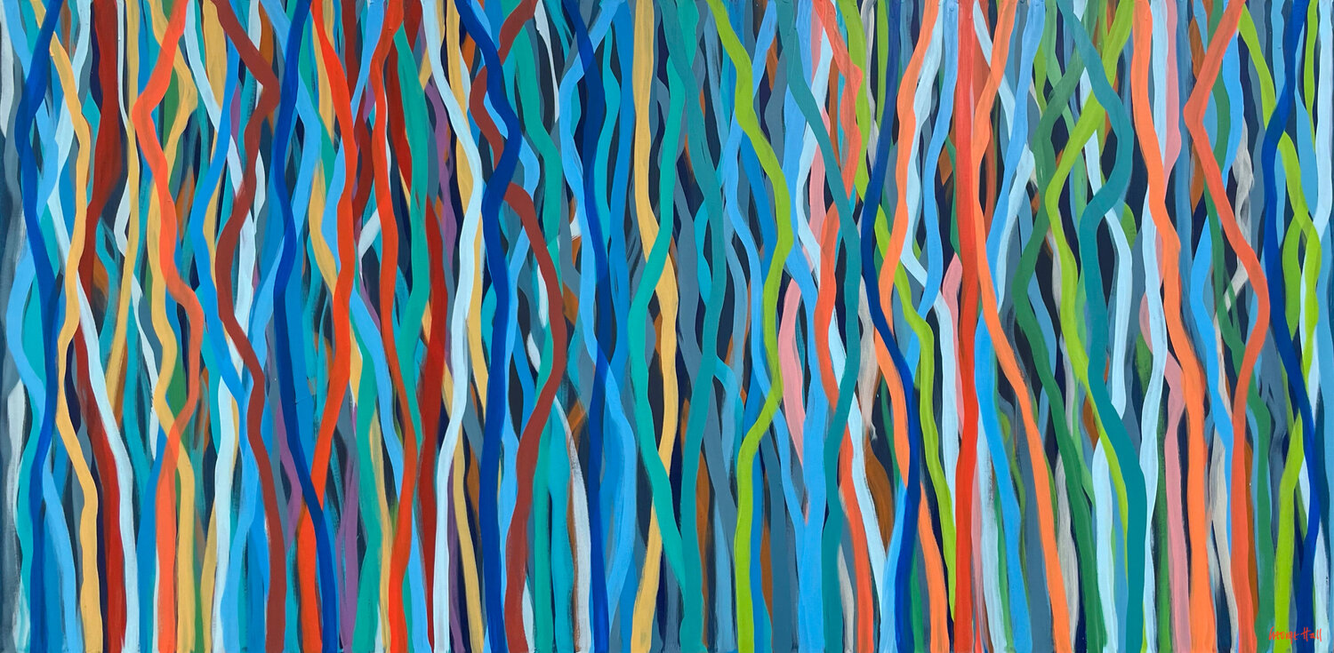 Shadow Funk 200 x 97cm acrylic on canvas George Hall
