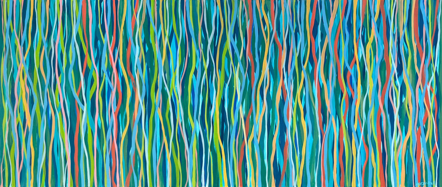 Deep Sea Dance - 200 x 85cm acrylic on canvas George Hall