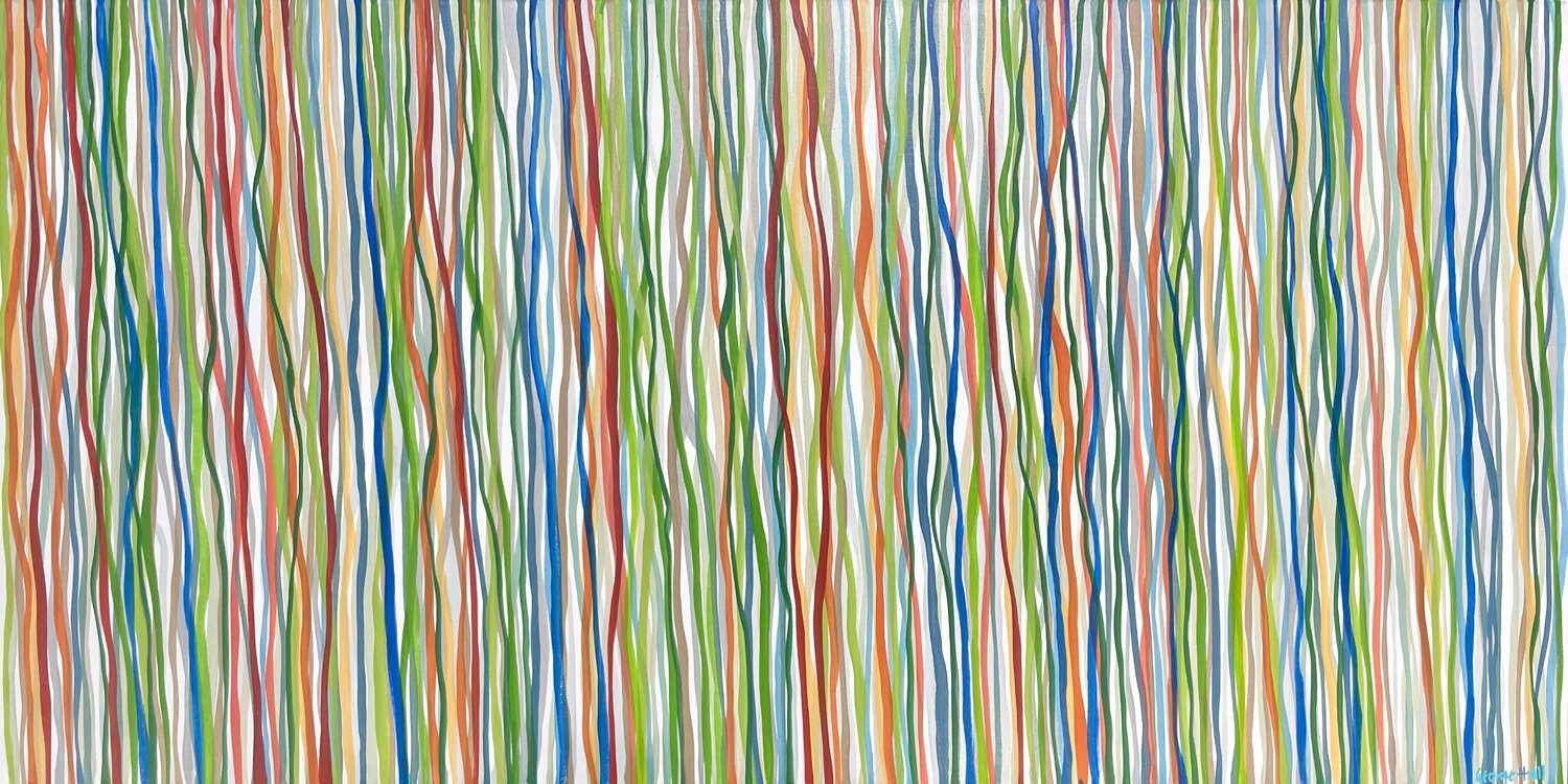 Autumn Funk 152 x 76cm acrylic on canvas George Hall Dipinto originale in vendita