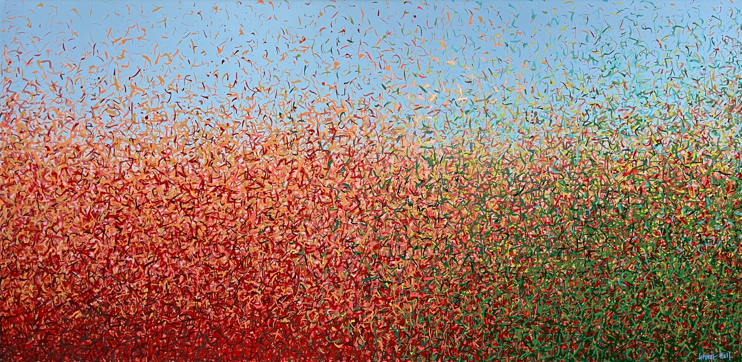 Woolundunga 200 x 97cm acrylic on canvas George Hall
