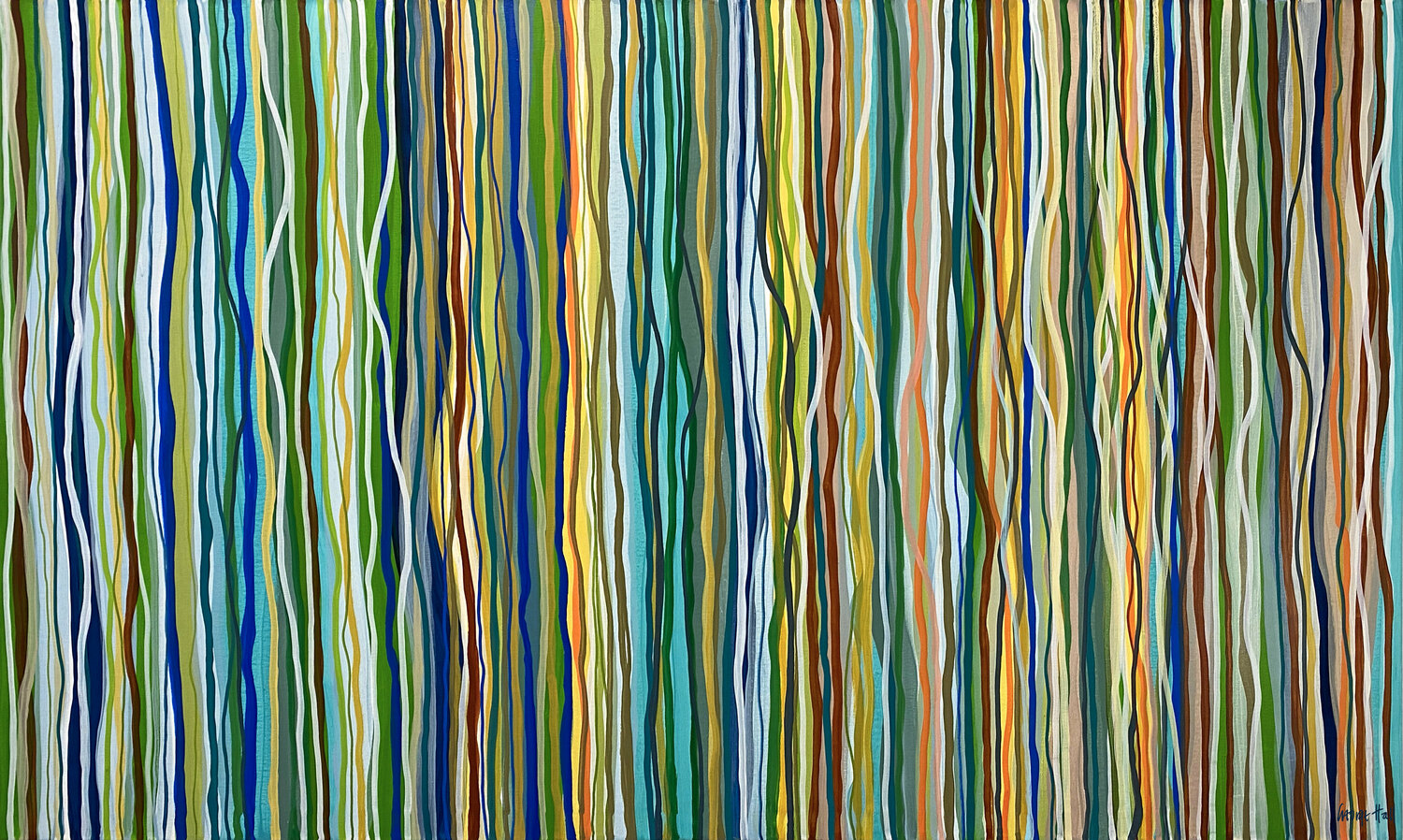 Get Down Funk - 152 x 91cm acrylic on canvas George Hall