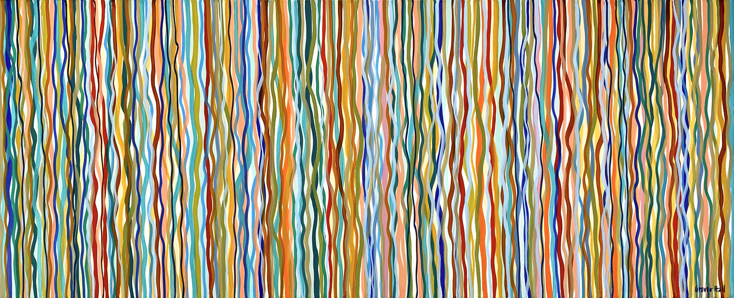 Funky Ripple - 152 x 61cm acrylic on canvas George Hall