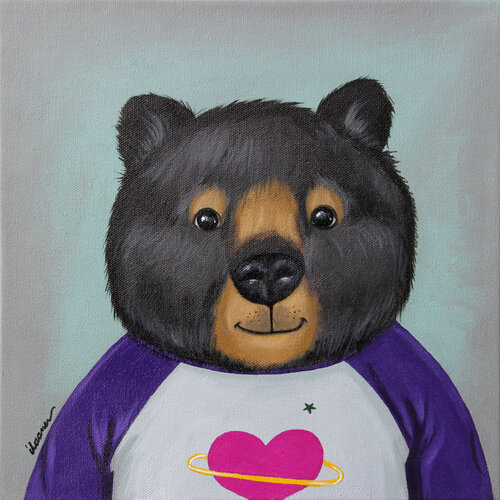 A daydreamer bear by Ilaamen Pelshaw, Painting for Sale on Singulart