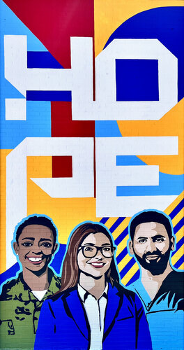 The Hope Mural par Ilaamen Pelshaw, Peinture en vente sur Singulart