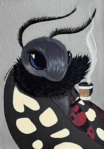 Ga-ppuccino van Ilaamen Pelshaw, Schilderij te koop op Singulart