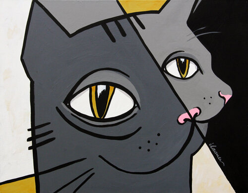 Tête de Chatte van Ilaamen Pelshaw, Schilderij te koop op Singulart