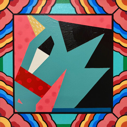 Side Eyed Horse van Ilaamen Pelshaw, Schilderij te koop op Singulart