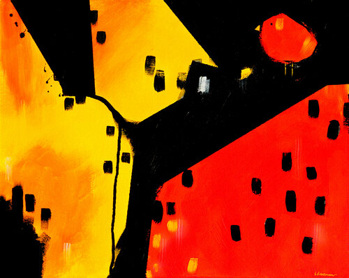 Red Bird by Ilaamen Pelshaw, 회화 for Sale on Singulart