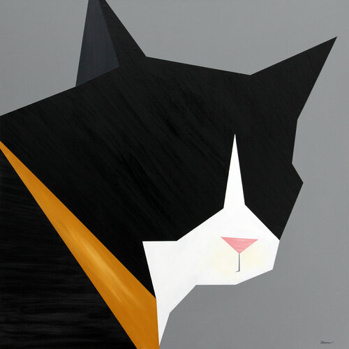 Black Cat von Ilaamen Pelshaw, Malerei kaufen auf Singulart