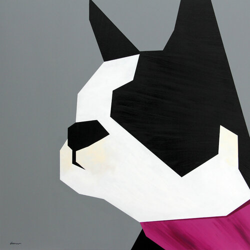 Geometric Terrier von Ilaamen Pelshaw, Malerei kaufen auf Singulart
