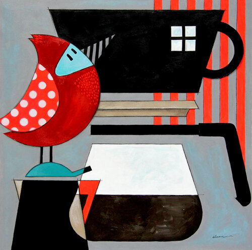 Cafè Noir by Ilaamen Pelshaw, 종이 for Sale on Singulart