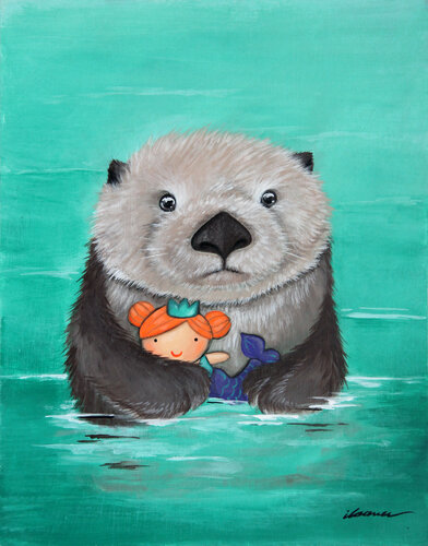 When I Grow Up I Want to Be a Mermaid van Ilaamen Pelshaw, Schilderij te koop op Singulart