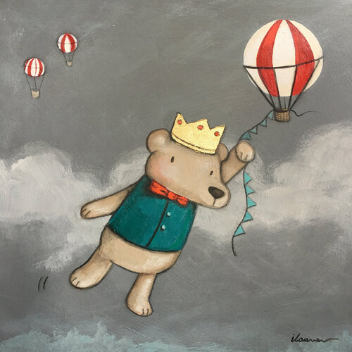 Dream of a Teddy Bear van Ilaamen Pelshaw, Schilderij te koop op Singulart