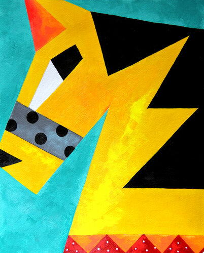 Wood Horse van Ilaamen Pelshaw, Werk op papier te koop op Singulart